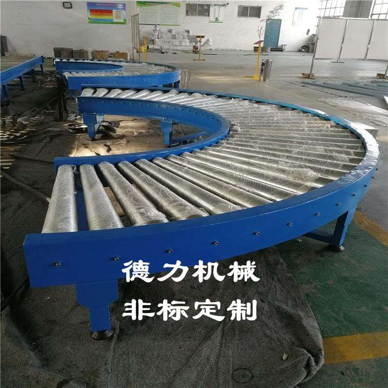 90度滚筒转弯机无动力辊道输送线沙发纸箱输送机流水线辊道线