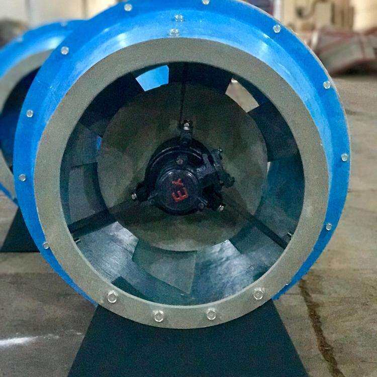 管道斜流风机低噪声玻璃钢材质GXF-I-3.5D 2.2KW 7880m3/h