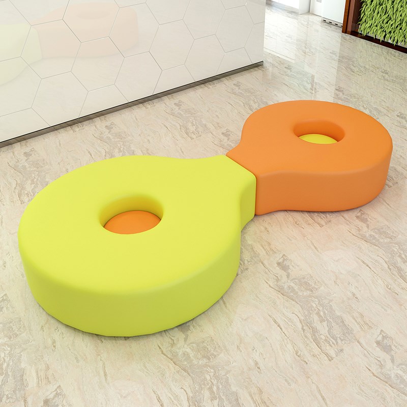 奶茶店电影院商务接待创意异形大厅休息区圆形定制办公室沙发