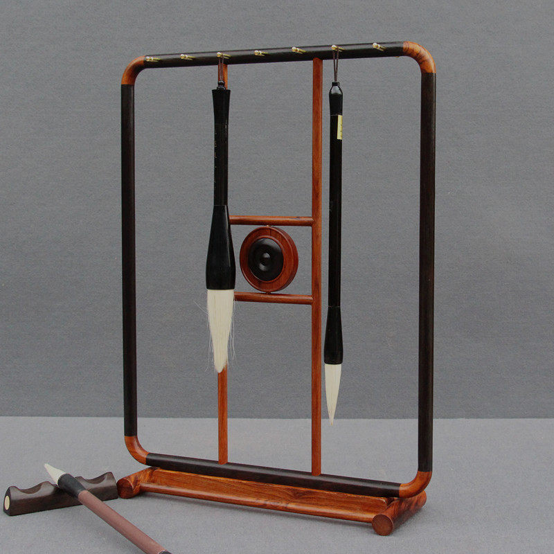 酸枝木新毛笔架笔挂红木实木质毛笔架子笔搁笔挂笔山,文具电教/文化用品/商务用品,笔架,淘宝优惠券,粉丝福利购,淘宝优惠卷