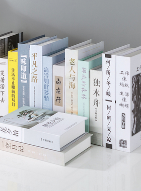 假书装饰品仿真书摆设创意家居办公室酒柜书架道具书