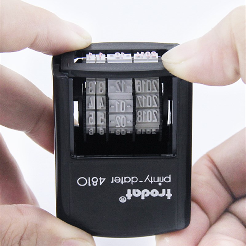 卓达回墨印章日期印章自带印台翻转印章调日期中英文