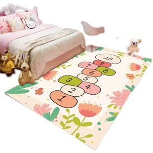 地毯卧室儿童房床前新卡通床边毯房间学习桌地垫四季通用书桌地垫