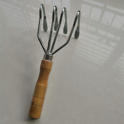 齿挠子加粗筋农具园艺搂耙水草农用赶海工具园松土耙子