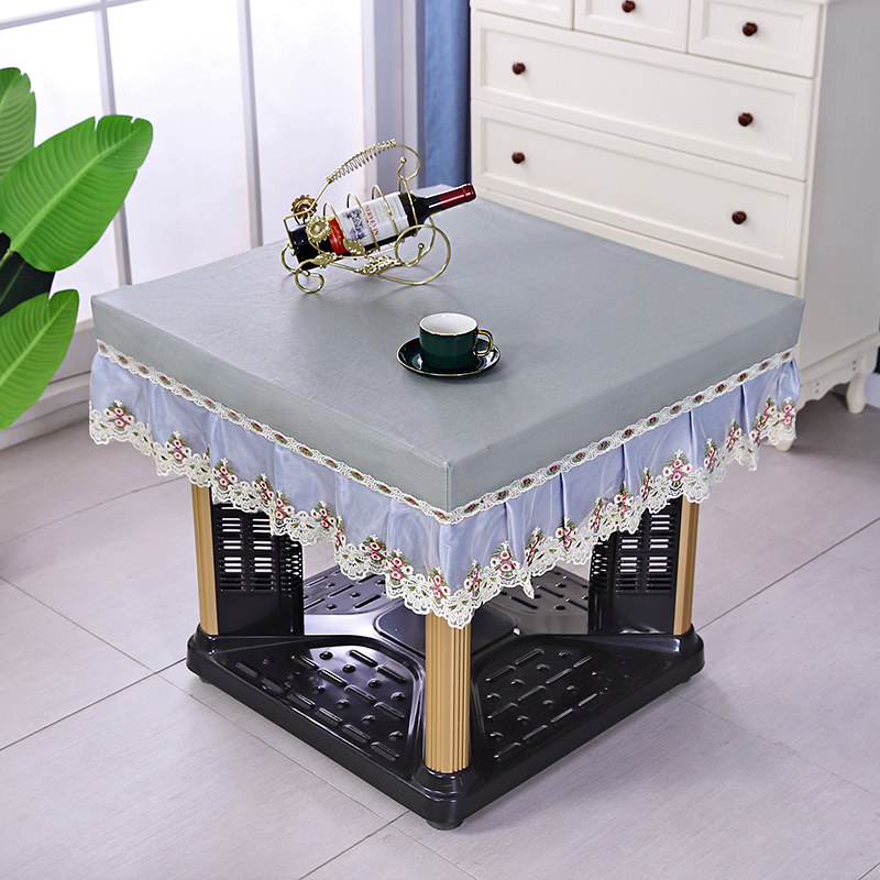 烤火桌皮罩防水防油防烫加厚电炉罩取暖罩桌布正方形电炉桌子罩