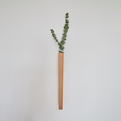 者纳里 实木器创意极简茶室客厅壁饰免打插干瓶