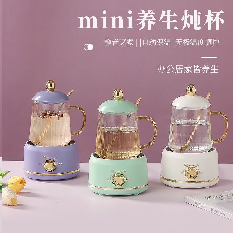 迷你养生壶家用防溢电炖杯办公室宿舍加热恒温小型煮茶壶烧水杯,厨房电器,养生壶/煎药壶/养生杯,淘宝优惠券,粉丝福利购,淘宝优惠卷