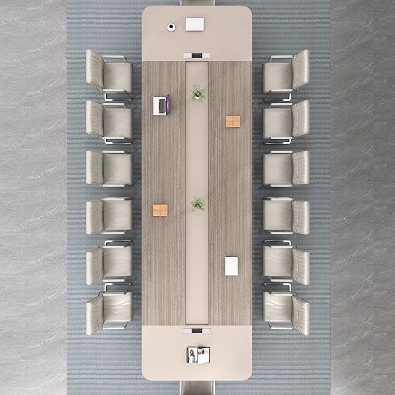 办公桌会议桌长条桌大型板式创意长方长桌办公培训桌椅