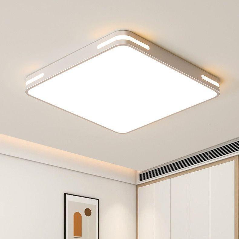 led超薄正方形主卧室吸顶灯现代简约吊灯客厅大气灯具