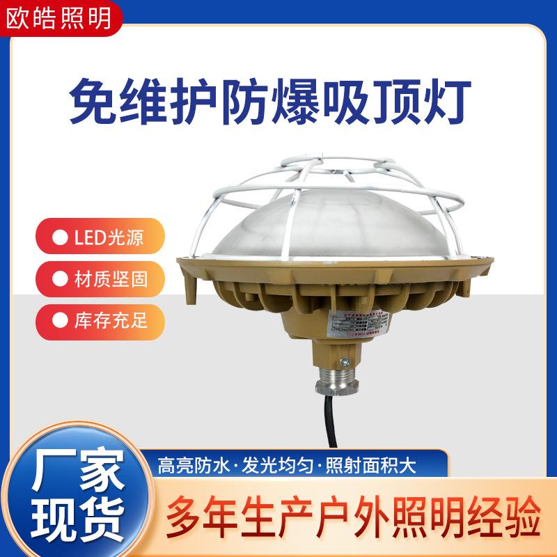 LED吸顶投光灯仓库照明灯加油站防爆灯家用圆形泛光灯厂家