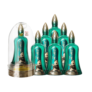 泸州老窖泸州贡熊猫锦城乐 浓香型白酒 52° 500ml*6瓶整箱送礼