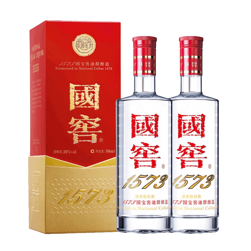 泸州老窖国窖1573酒2010版 浓香型白酒38度500ml*2瓶商务宴请