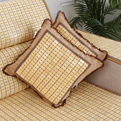 夏季麻将凉席贵妃皮沙发垫防滑红实木客厅竹子坐垫夏天款藤席