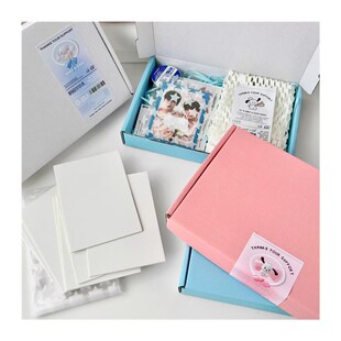 小卡出卡打包材料装全含折页封口贴飞机盒 小卡打包材料全