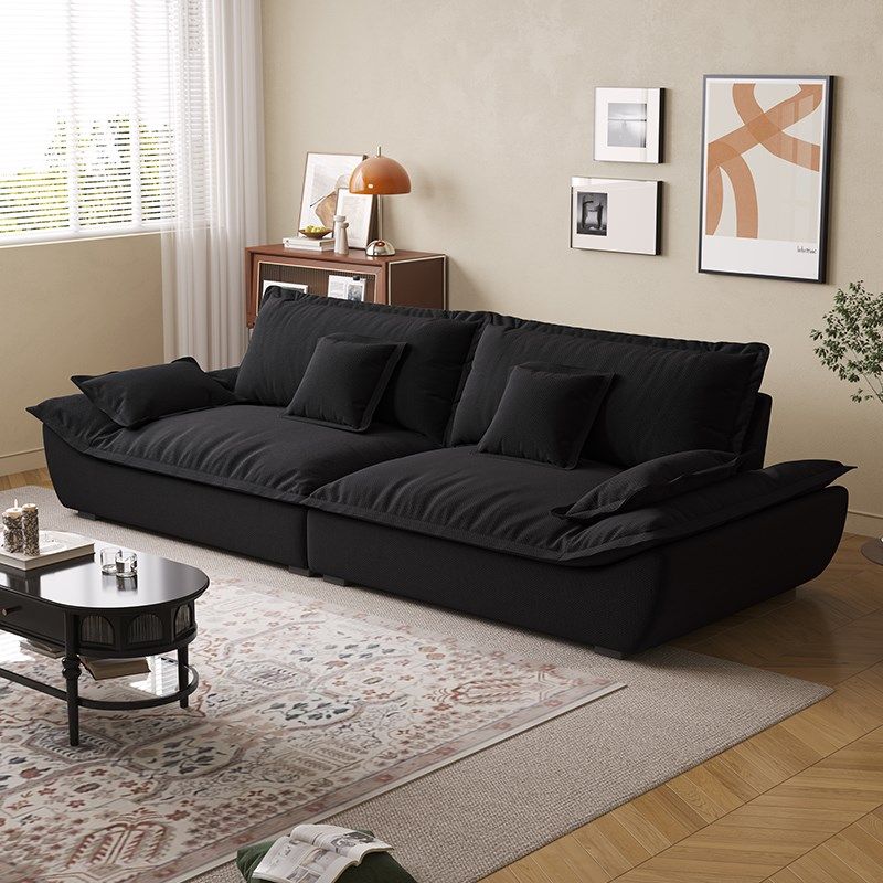 意式极简帆船布艺沙发客厅小户型现代宽大坐深直排懒人沙发,住宅家具,布艺沙发,淘宝优惠券,粉丝福利购,淘宝优惠卷