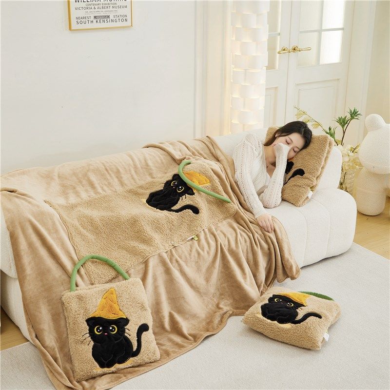 式抱枕被卡通爱加厚二合车载靠垫办公室沙发午睡毛毯,居家布艺,抱枕被,淘宝优惠券,粉丝福利购,淘宝优惠卷