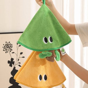 美酒 D.wine.圆形珊瑚绒擦手巾加厚吸水速干毛巾 JOJO