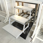 低卡房车三层电动摺叠踏步越野重汽汕德卡带灯收缩踏板特种车踏步