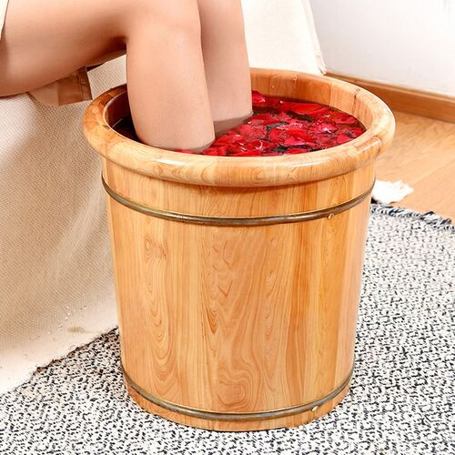香柏木泡脚桶实木洗脚桶保温木质泡脚木桶足浴洗脚泡脚盆木盆