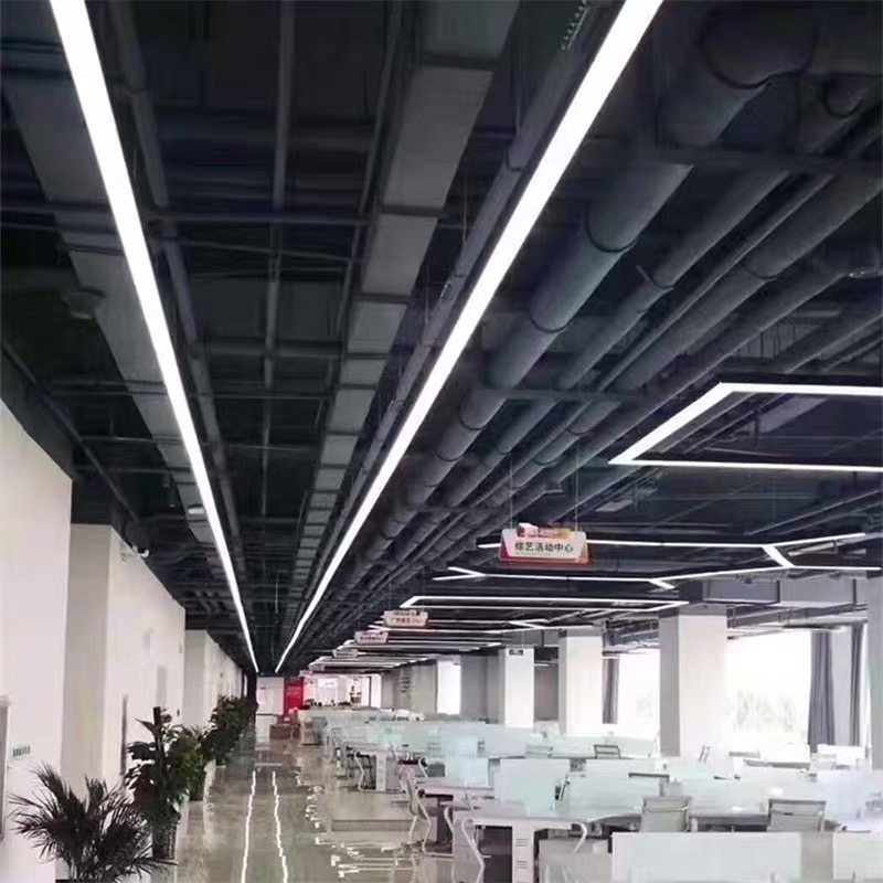 长方形吊灯办公室led长条灯超亮会议室商场超市店铺前台工业风灯