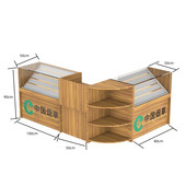 新款 便利店烟柜超市收银转角一体柜木质精品烟酒展示柜