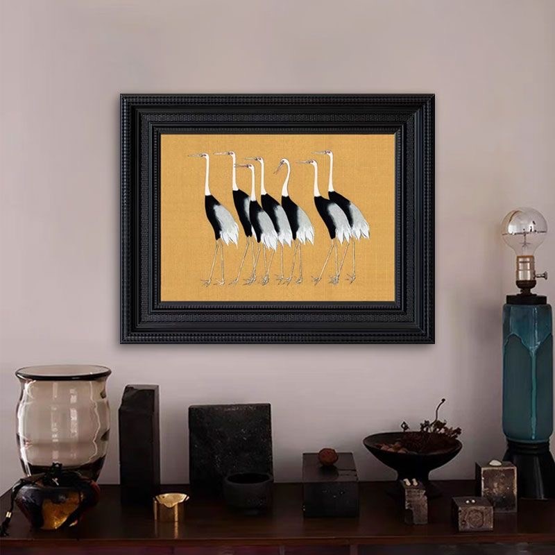 法式小众创意动物挂画中古入户玄关装饰画客厅餐厅壁画卧室斗柜画图片