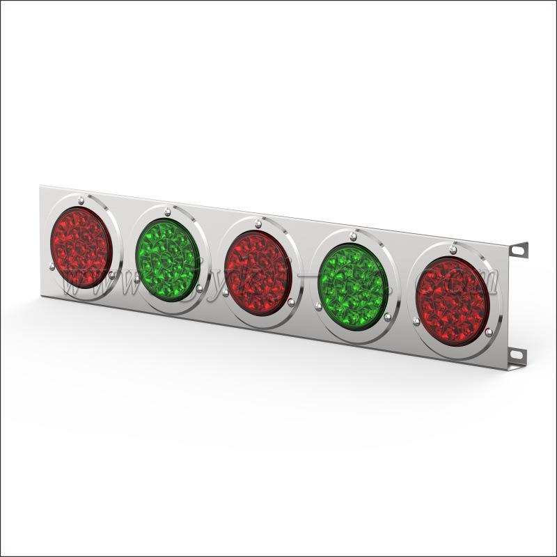 中集16LED电镀壳12V24V16LED双色三连中集尾灯货车尾灯卡车尾灯