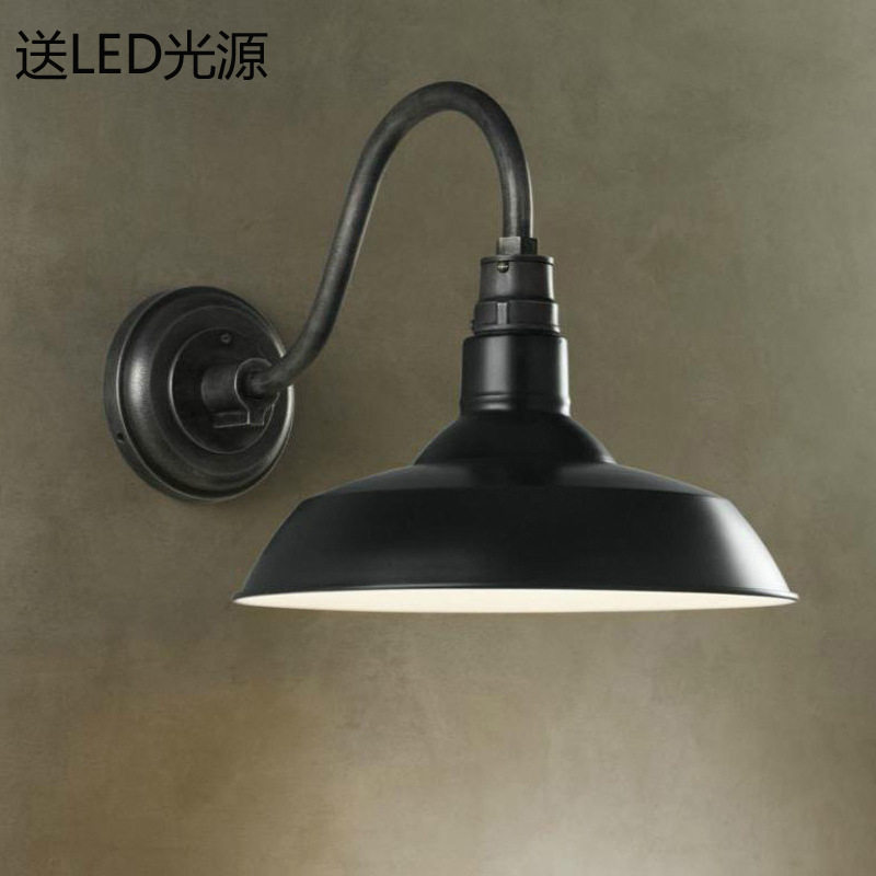 美式复古别墅外墙壁灯门口灯工业风阳台户外露台灯庭院防水过道灯
