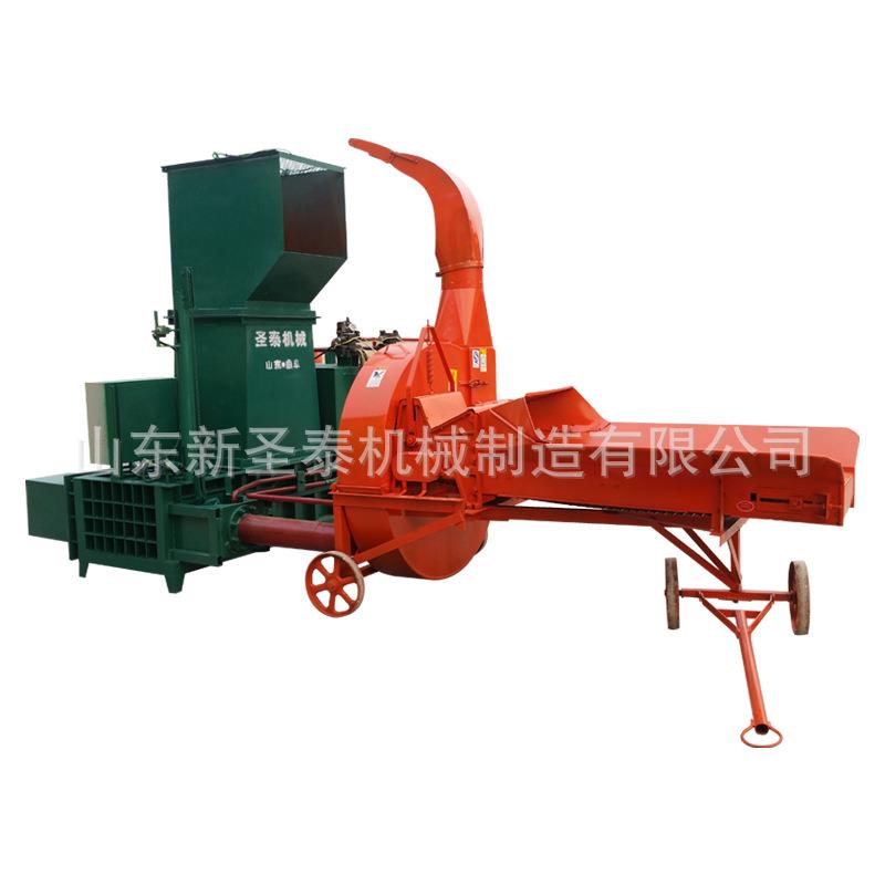 小型铡草机可移动式多型号铡草机高喷配套打包机用铡草机