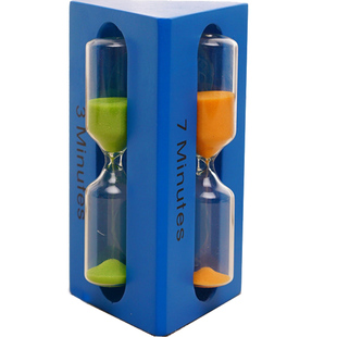 沙漏计时器儿童刷牙分钟三分钟时间漏斗创意小