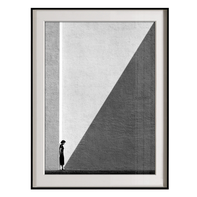 何藩摄影装饰画黑白人物怀旧复古个性客厅照片墙样板房挂画