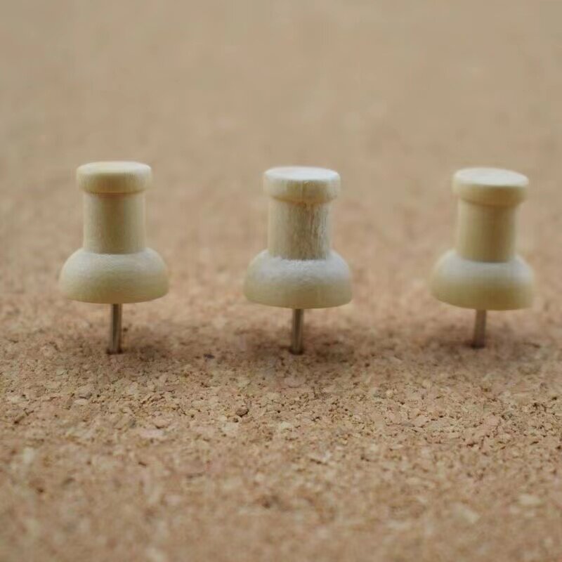 枚桶 木质工字钉桶装小钉子美术图钉家用固定创意软木留言钉