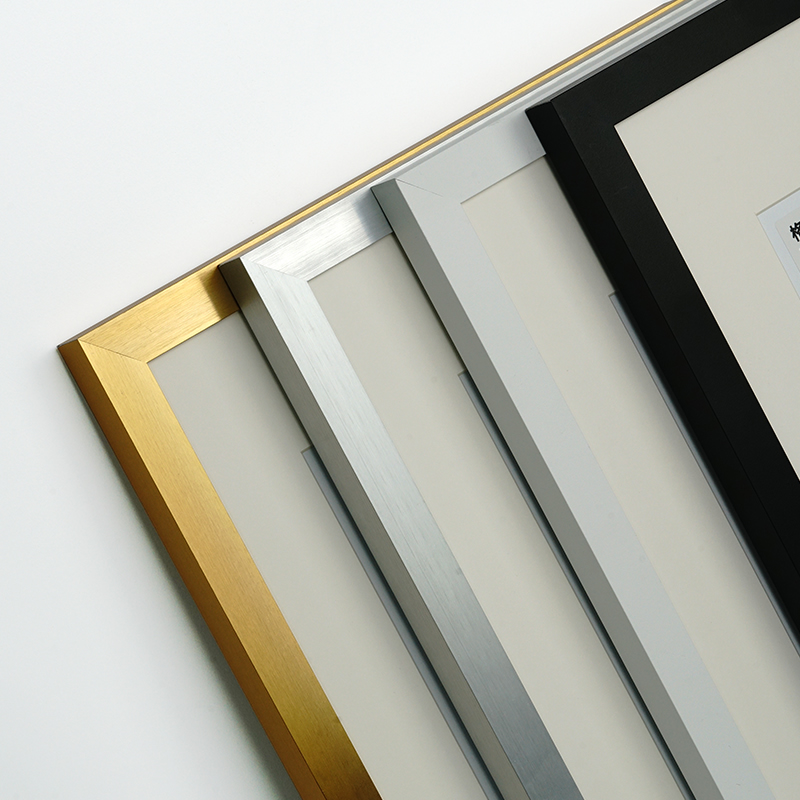 金属相框挂墙铝合金画框定制平面拼图框宽边海报框装饰画外框卡纸