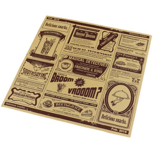 防油纸垫纸隔油炸英文报纸吸油纸炸鸡薯条小吃面包纸烘焙托盘油纸