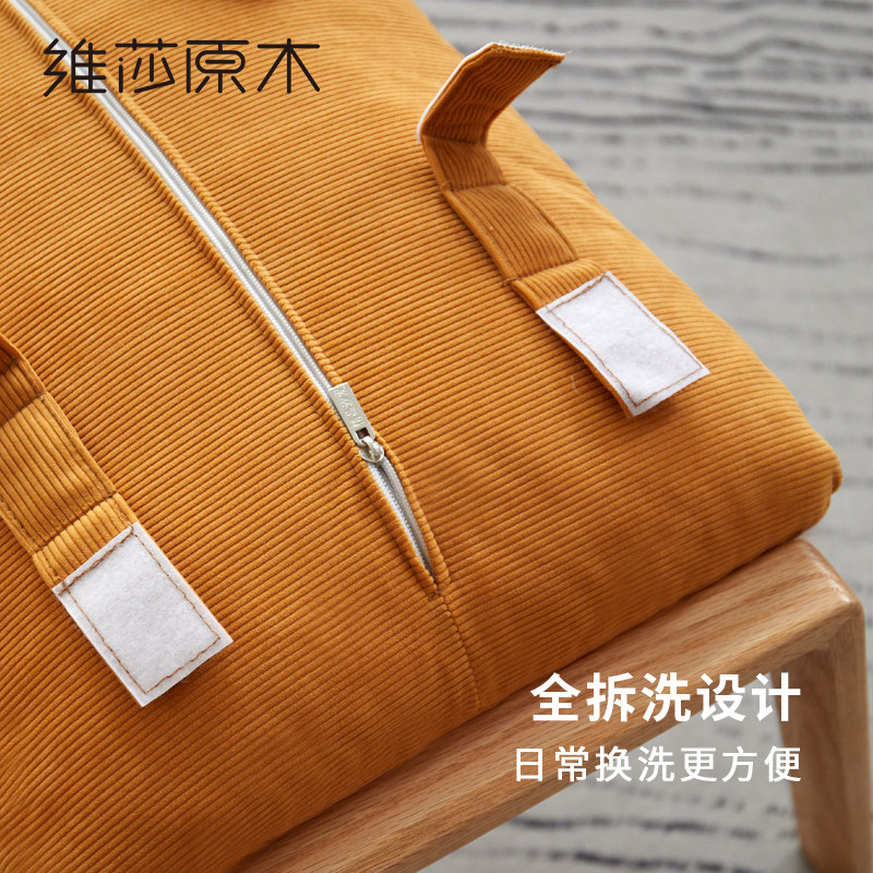 维莎实木沙发椅阳台客厅橡木休闲躺椅现代小户型单沙发