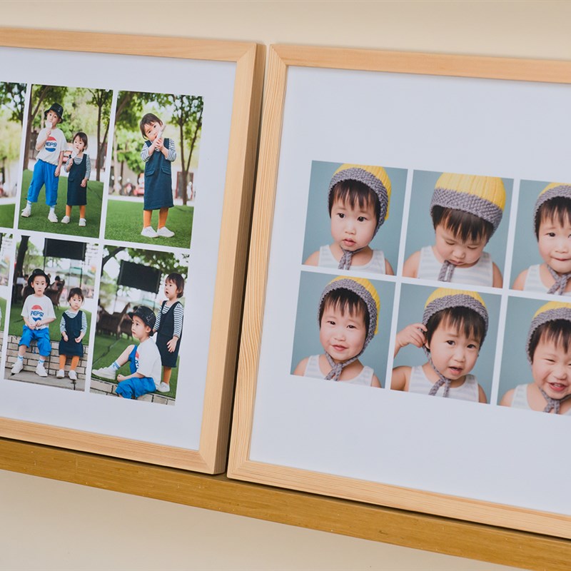 相框 环保无漆 文艺清新 张照片宫格成长记录婚纱照含冲印