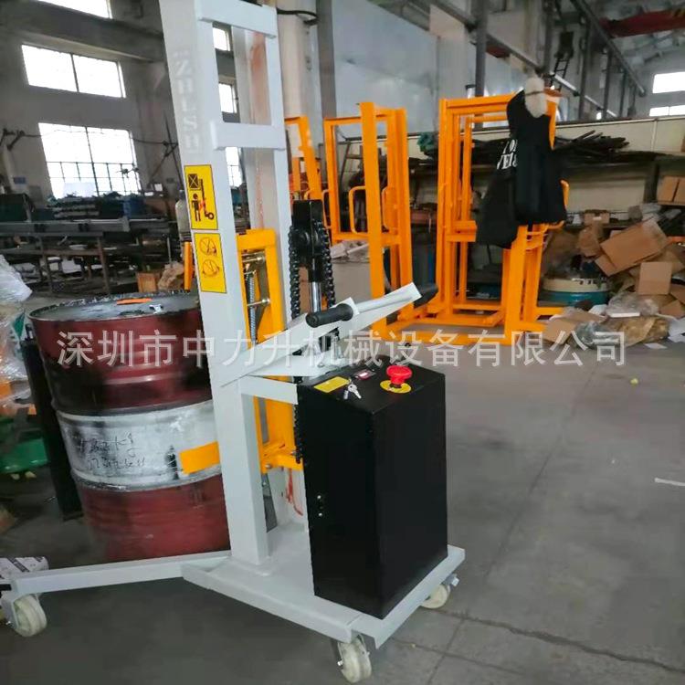 直角支腿半电动油桶堆高车DT00半电动油桶车装卸油桶车