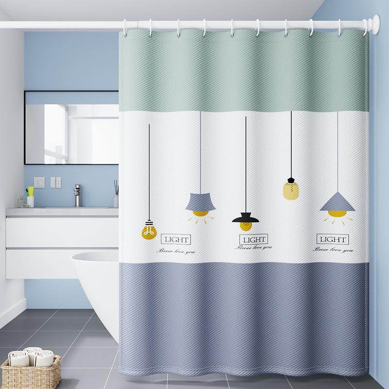 卫生间浴帘涤纶加厚窗帘布免打孔套装防水浴室挂帘防霉帘洗澡隔断,农机/农具/农膜,其它农用工具,淘宝优惠券,粉丝福利购,淘宝优惠卷