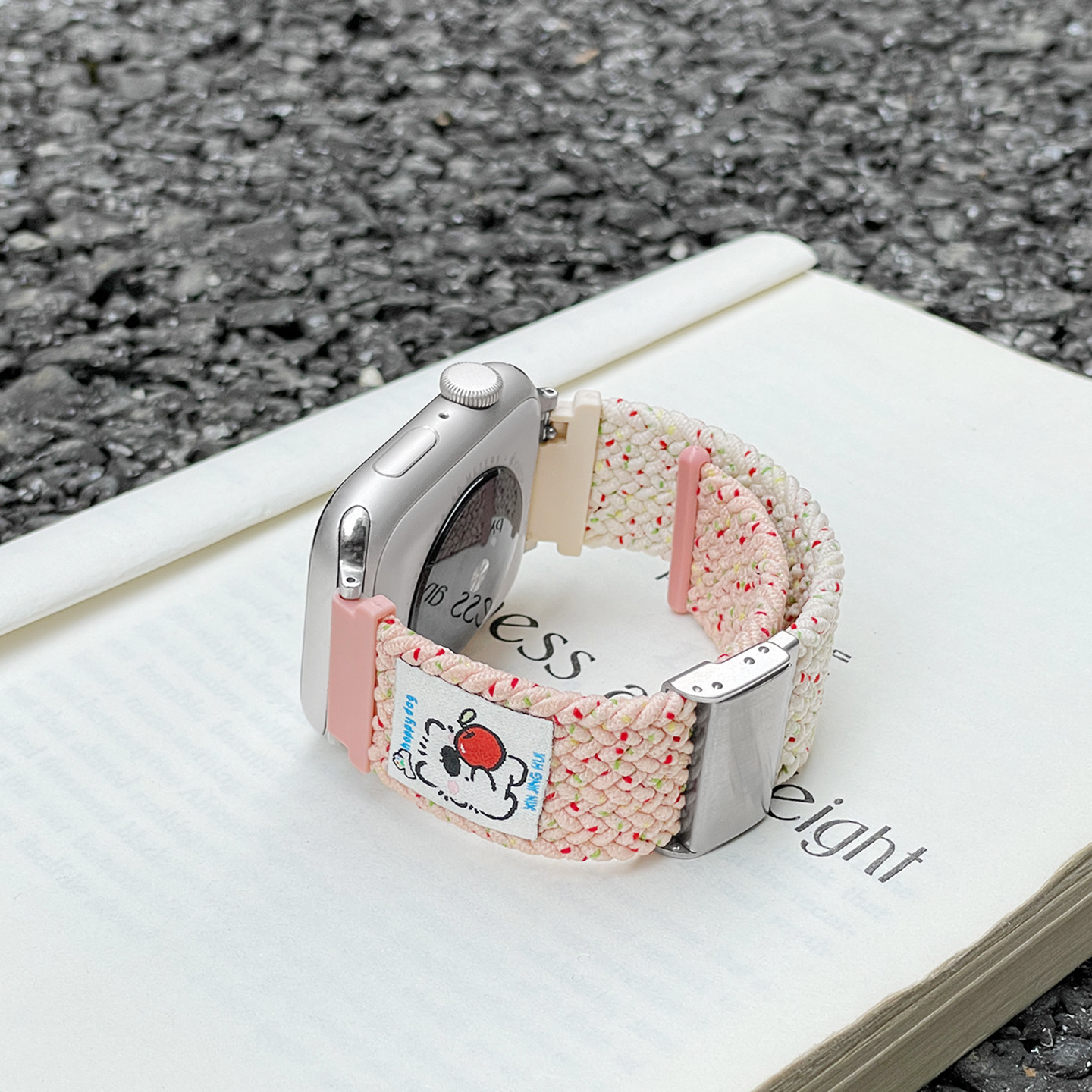 连遇苹果iwatchs11表带小狗编织图片