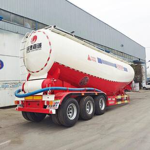 粉料物料运输车轻量化40立方轻体铝合金干混砂浆车可上户