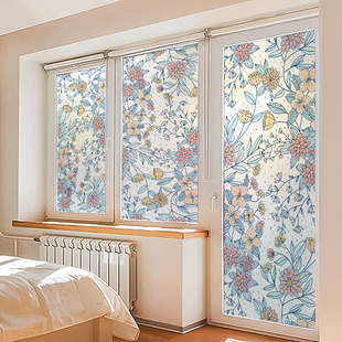 磨砂玻璃贴纸防走光窗户贴膜浴室门卫生间遮光窗纸防窥厕所隐私膜