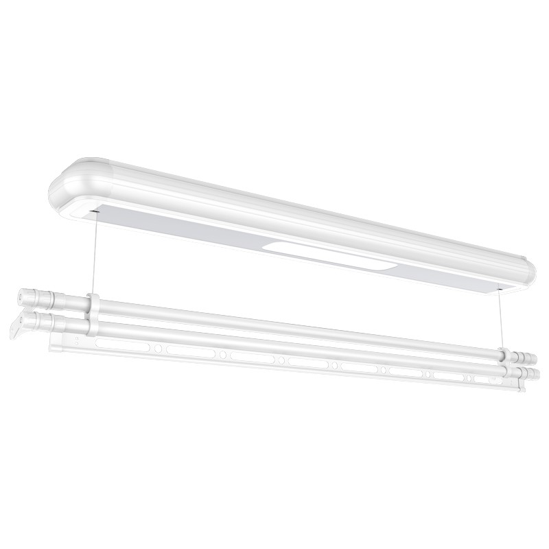 家家靓电动晾衣架单杆式遥控升降小尺寸阳台智能晒衣机小户型衣杆