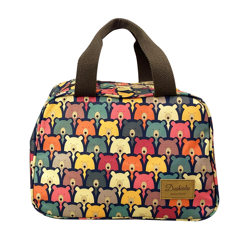 上班族带饭包饭盒袋大容量铝箔防水加厚保温袋学生卡通手提便当包