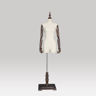 档实木活动手臂半身女麻布模特架子韩模特 新款上架 型超