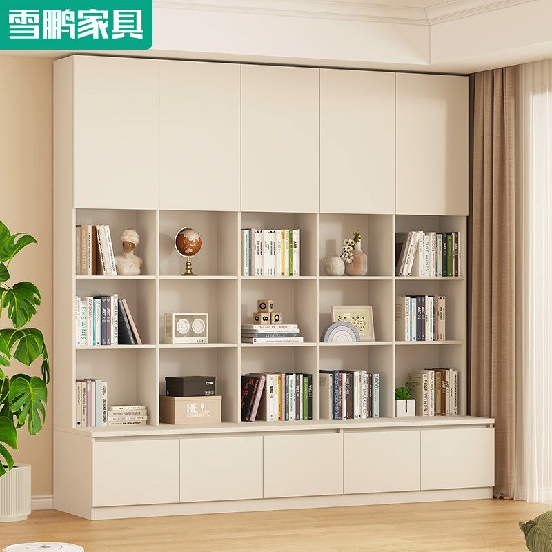 去客厅化整墙书柜卡座书架一体到顶家用柜F,住宅家具,组合书柜,淘宝优惠券,粉丝福利购,淘宝优惠卷