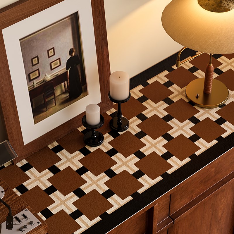 安塞里格英式老钱风电视柜餐边柜保护垫防水防油防烫防尘盖布定制