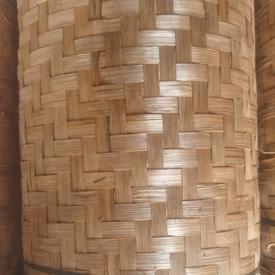 碳化装修竹席手工席子吊顶墙面工程装饰用竹篾编防腐防蛀复古材料