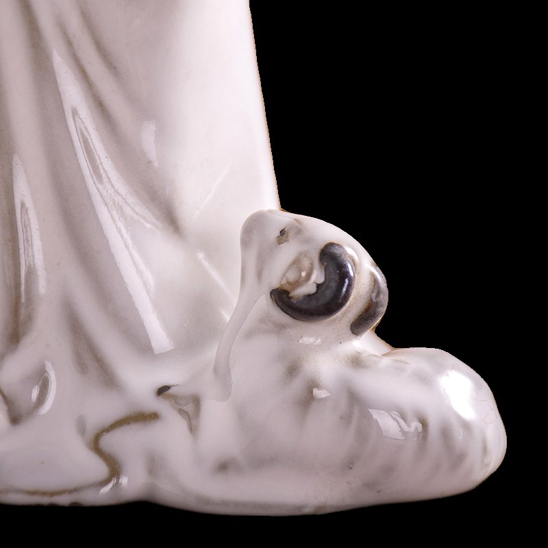 石湾公仔《苏武牧羊》花盆栽绿植造景搭配书桌书房装饰摆件历史