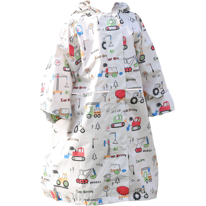 新22日系薄款速干透气儿童雨衣男女幼儿园防水雨披小学生书包位