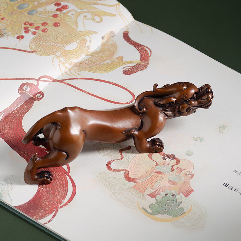 官作紫铜螭龙貔貅家居客厅房间办公室酒柜装饰品书房镇纸